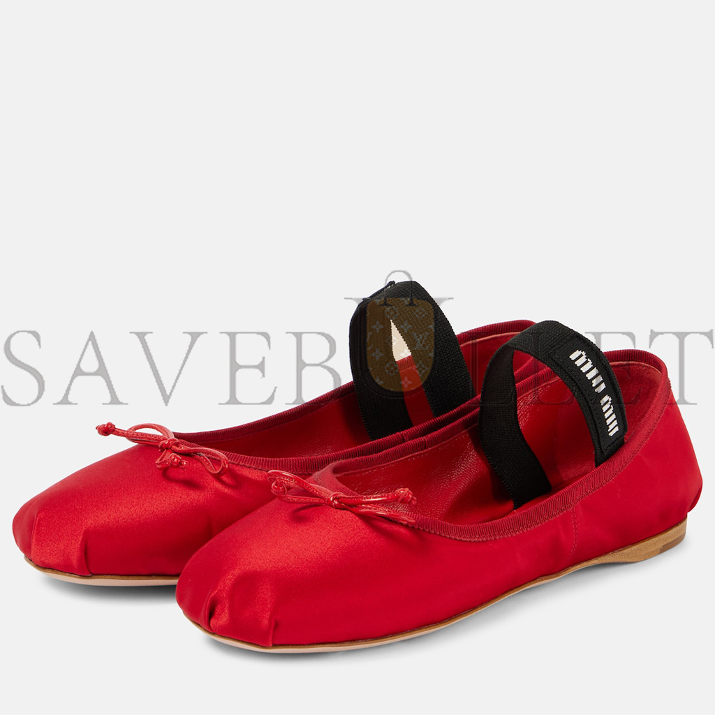 MIU MIU SATIN BALLET FLATS 5F794D